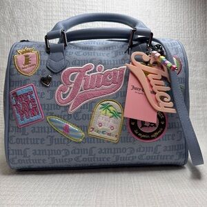 Juicy Couture Juicy Run The World Satchel-Color: Dusty Blue 🫶